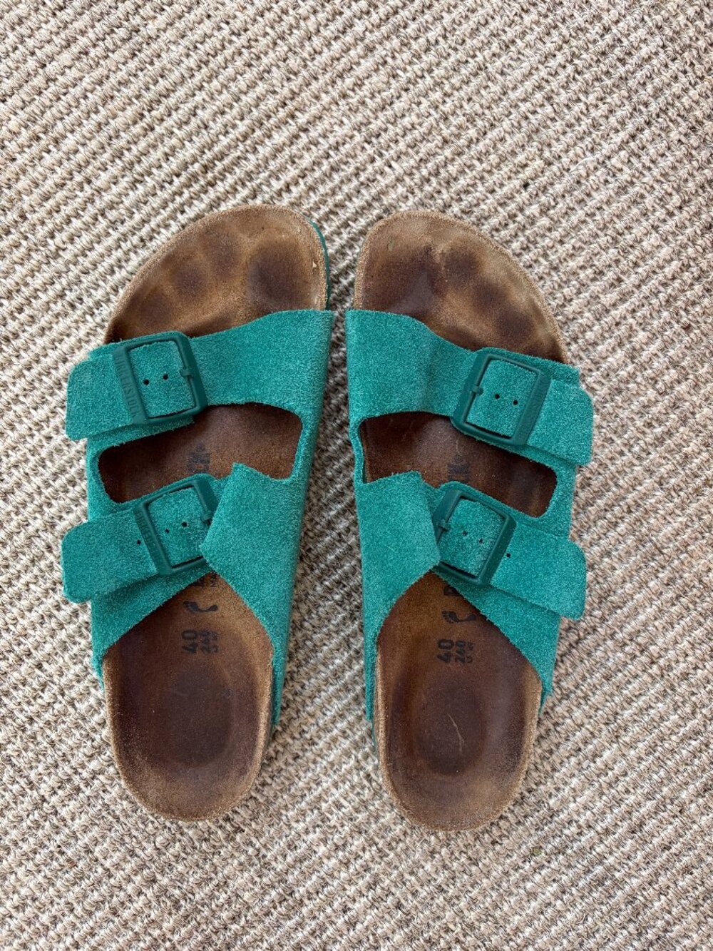 Digital Green Arizona Birkenstocks Size 40 EUR